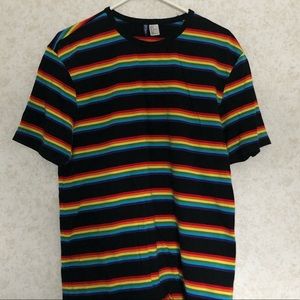 COPY - H&M rainbow stripped tee shirt